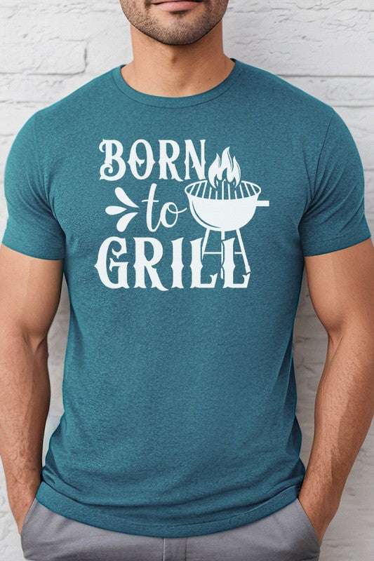 Cali Boutique Father's Day Gifts Born to Grill Graphic Tee - Men Shirts | MENLL